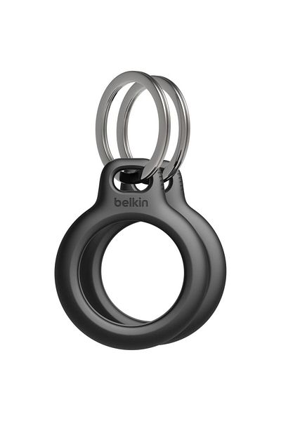 Belkin Belkin secure holder with ring for Apple AirTag, 2 pieces, Black