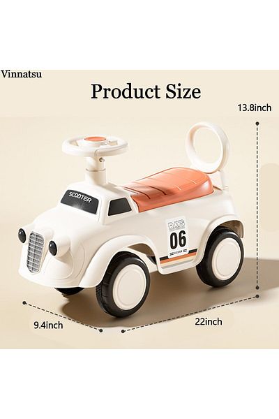 rexa Ride-On Push Car for Toddlers – Safe & Fun Outdoor Vehicle with Backrest and Steering
