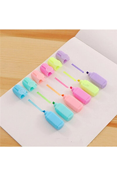 Choice مجموعة أقلام تمييز صغيرة من 6 قطع من حلوى البودنج اللطيفة والمضحكة ذات...