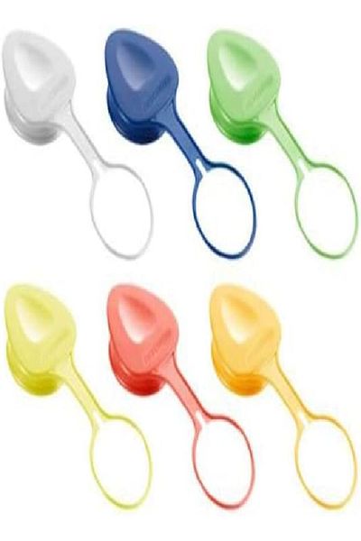 TESCOMA Presto Plastic Bottle Stoppers, 6 Pcs, Assorted, 16.1 x 11 x 2.1 cm