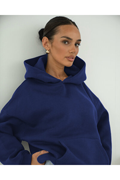 YAKAMEL Basic Baskısız Düz Okul Sweatshirt