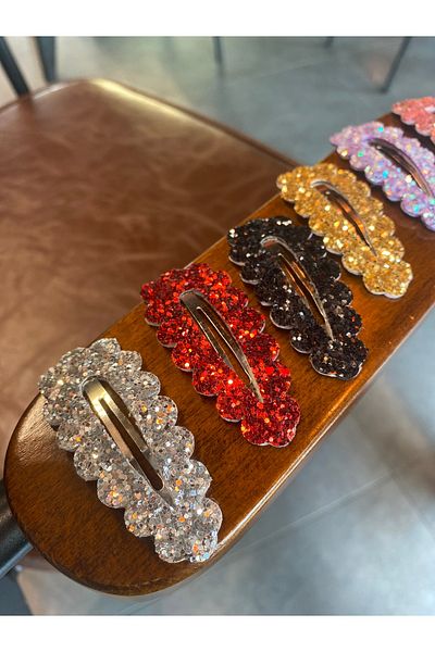 Little Sparkle Co. Κοριτσίστικη αγκράφα Lolita Glitter 2 τεμαχίων
