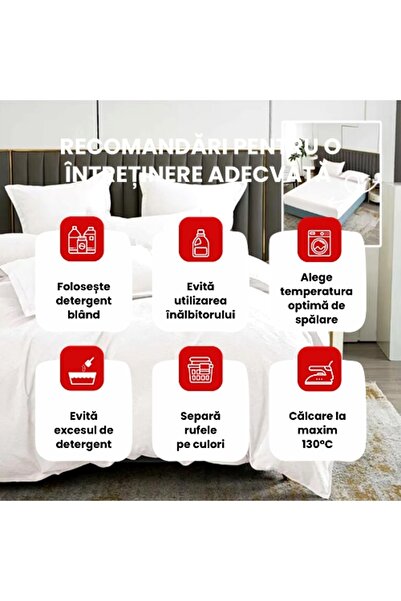 PATONE Bed linen Cotton Satin Baroque UNI, 6 pieces, fitted sheet 180x200cm, double bed, white