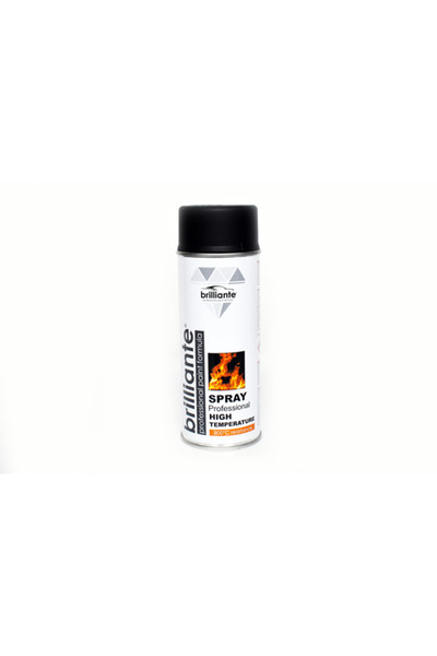 BRILLIANTE Σπρέι Υψηλής Θερμοκρασίας (Μαύρο) 400Ml Brilliante