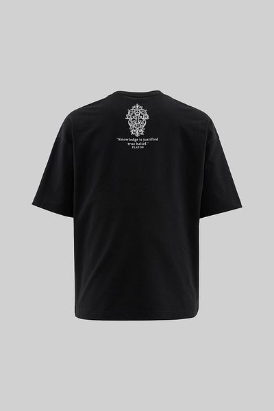 Machinist Men's Lock and Key Oversize Black T-Shirt