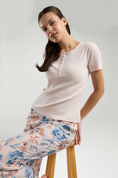 Arnetta Top Camisole Bottom Woven Fabric Women's Pajama Set, with Pocket Detail