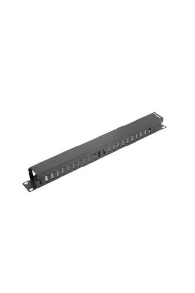 Lanberg Lanberg cable organizer, type A, 19'', 1U, Black