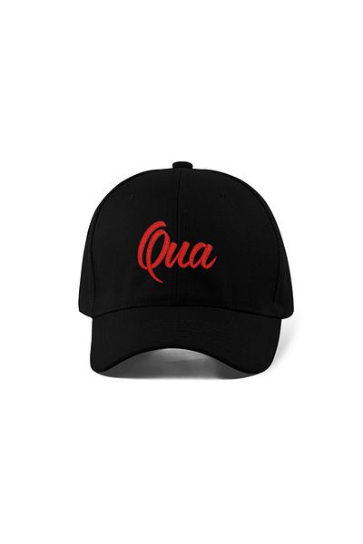 QUATEX Qua Embroidered Black Sports Hat Unisex Adjustable Velcro Back It Is a Quality Product