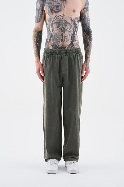 Machinist بنطال رياضي رجالي من Effected Washed Basic Soft باللون البيج
