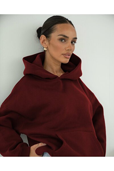 YAKAMEL Basic Baskısız Düz Okul Sweatshirt