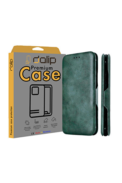 dalip Husa pentru Motorola Moto Edge 50 Fusion, Flip Safe Protect, Verde