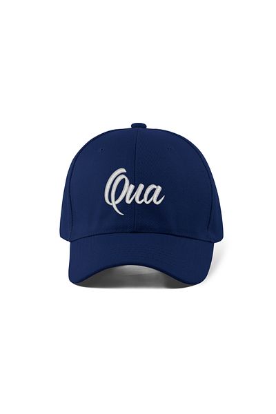 QUATEX Through Embroidered Navy Blue Sports Hat Unisex Adjustable Velcro Back It Is a Quality Product