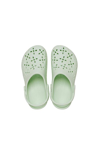 Crocs Papuci pentru femei Classic Floral Cut Out - Mint
