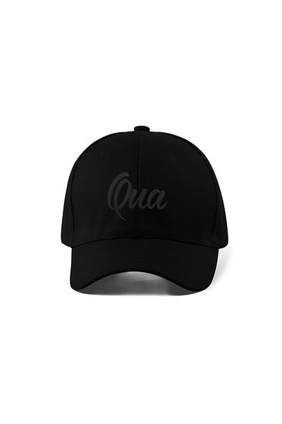QUATEX Qua Embroidered Black Sports Hat Unisex Adjustable Velcro Back It Is a Quality Product