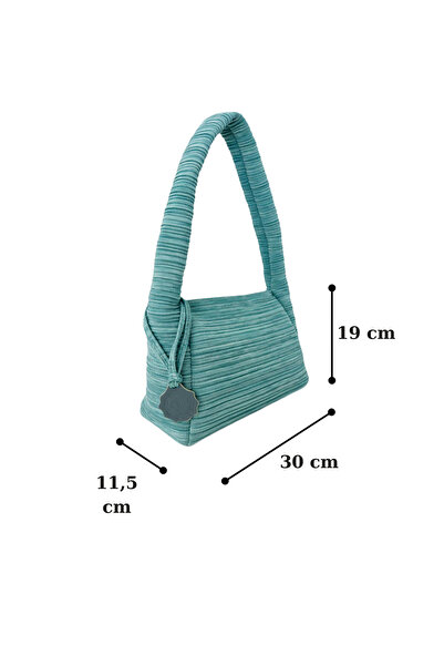 D'ylla Atelier Women's Shoulder Bag from Freya Series - Sea Green Midi