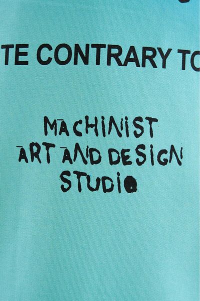 Machinist Men's Gradient Printed Oversize Lime Green T-Shirt