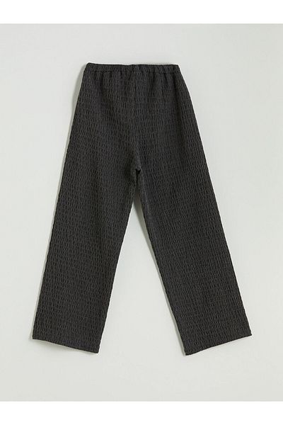 LC Waikiki Elastic Waist Textured Girl's Trousers