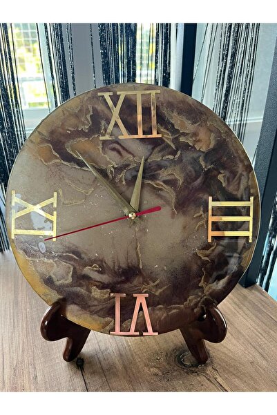 Naz Epoksi El Yapımı 22cm saat