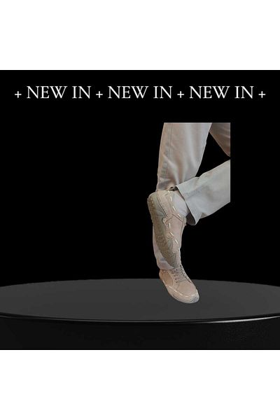 oktay kundura Genuine Leather Sand-Beige Casual Sneaker Orthopedic Sports Shoes Daily Soft Sole Octopus