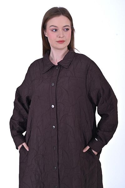 Invee 7039 Kapitone Kap - Kahverengi