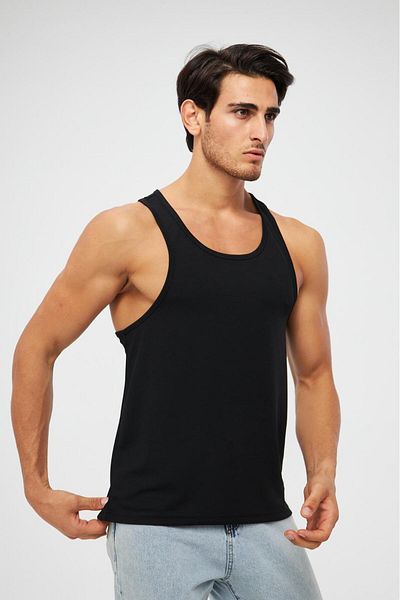 YÜKSEL IŞIK Men's Sports Singlet 2S Solid