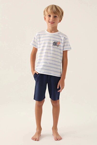 Rolypoly Costum Bermuda Wave Surf Blue Boy