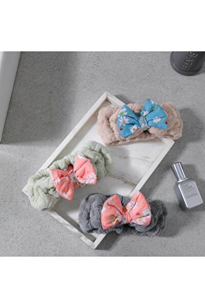 REEFI Rustic Beige Floral Hair Tie