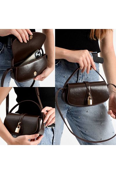 wikidayss Women's Baguette Crossbody Bag