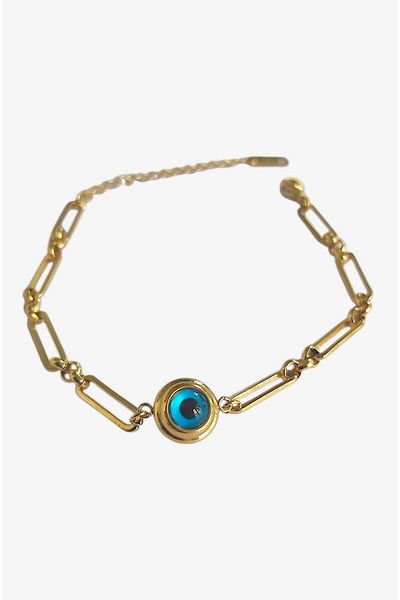 roseberry Evil Eye Beaded Steel Bracelet - R1536