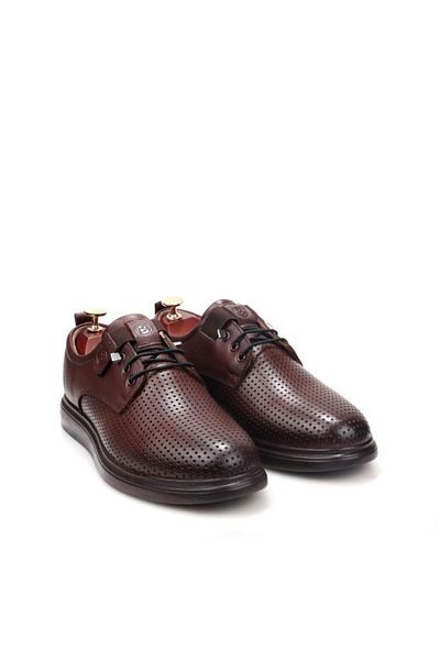 Papuçcity Bms 03206 Men's Leather Casual Summer Perforated Shoes