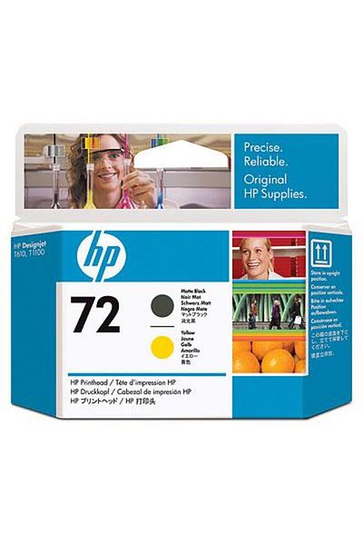 HP HP 72 Printhead (Matte Black / Yellow)