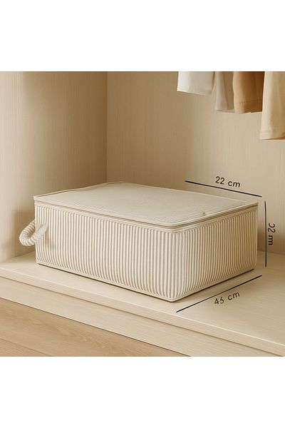 Lio20 5-Piece Clothes Outfit Duvet Cover Multi-Purpose Organizer Summer-Winter Clothes Storage Interlining Fabric Pouch