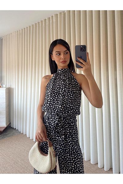 mydukkan.co Floral Patterned Jumpsuit