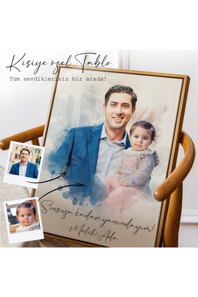 Mu Design Farklı Fotoğrafları Birleştir, Aile Tablosu, Duygusal Hediye, Anı T...