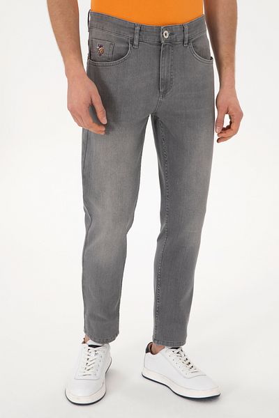 U.S. Polo Assn. Η.Π.Α. Polo Assn. Ανδρικό γκρι τζιν παντελόνι 2081300