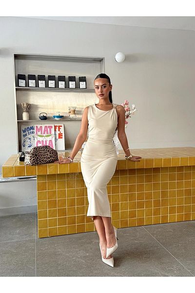 mydukkan.co Shoulder Accessory Dress
