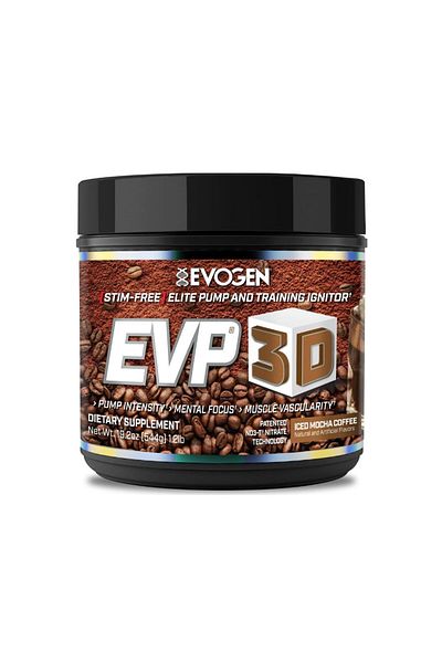 EVOGEN نيوترشن EVP 3D NON STIM Elite Pump قبل التمرين