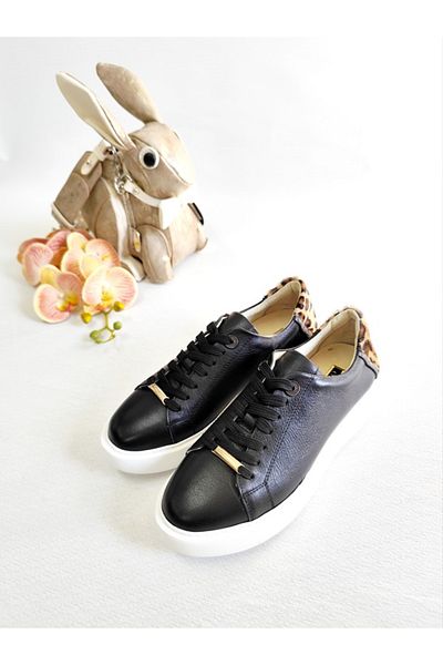 Of&Off Women's Genuine Leather Lace up Shoes