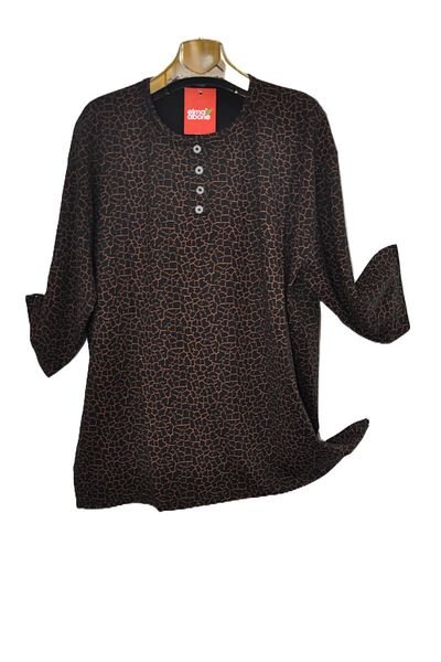 elma abone Super Battal Truvakar Sleeve Combed Bluz