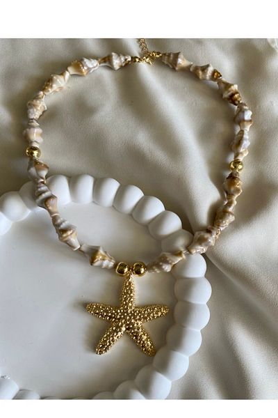 gaila design Starfish Sea Shell Necklace