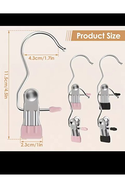 EMPA A V M 8 adet tekli etek pantolon askısı renkler farklılık gösterebilir