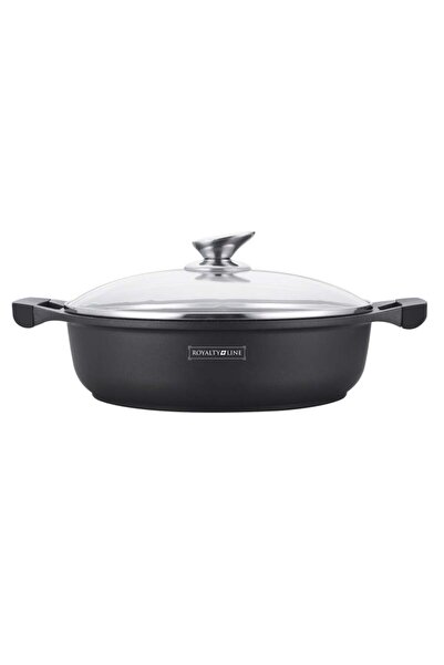 Royalty Line Non-stick shallow pan with marble coating, model BR-ML, 28cm, 4L