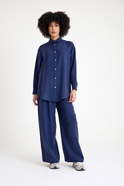 QANU Βιολετί Σετ Ναυτικό Μπλε