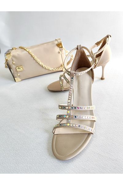 Of&Off Women's Zimbali Cage Heel Shoes