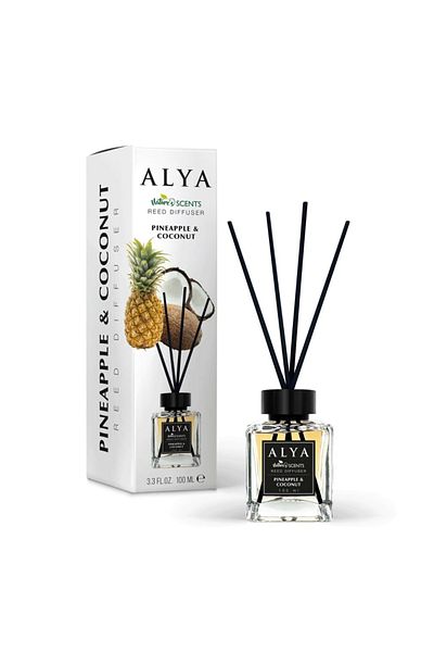 ALYA Pineapple & Coconut Room Deodorant, Alya, Reed Diffuser 100 ml