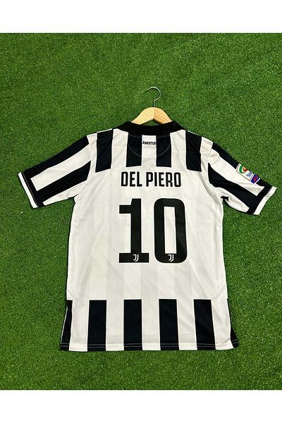 DAYIBALI DÜKKAN Dayibali Juv Del Piero Short Sleeve Black White Nostalgia Jersey