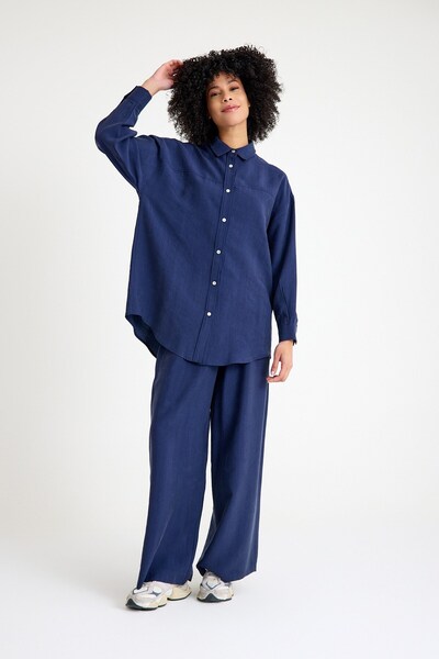 QANU Βιολετί Σετ Ναυτικό Μπλε