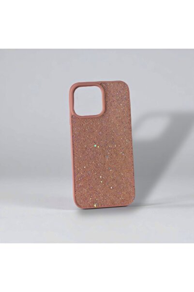 zore Taşlı Pembe Glitter Telefon Kılıfı – iPhone 14 Pro Max Uyu
