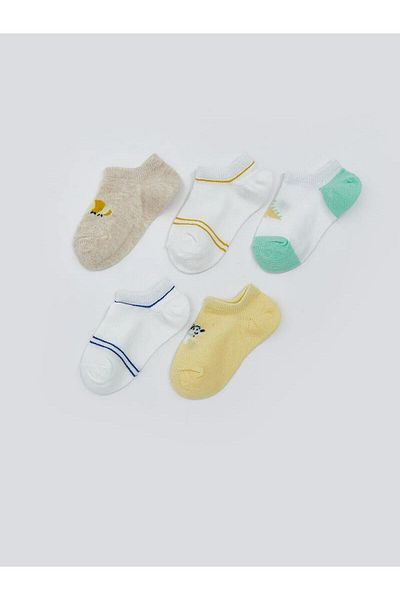 LC Waikiki Lcw Baby Printed Baby Boy Booties Socks 5-Piece (S5)