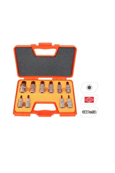 Rico Набір з 10-ти 1/2-дюймових біт Torx з зазубреними кінцями